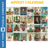 Janet Hill ADVENT CALENDAR New York Puzzle Company 24 Mini Puzzles Jigsaw NPZJH2240
