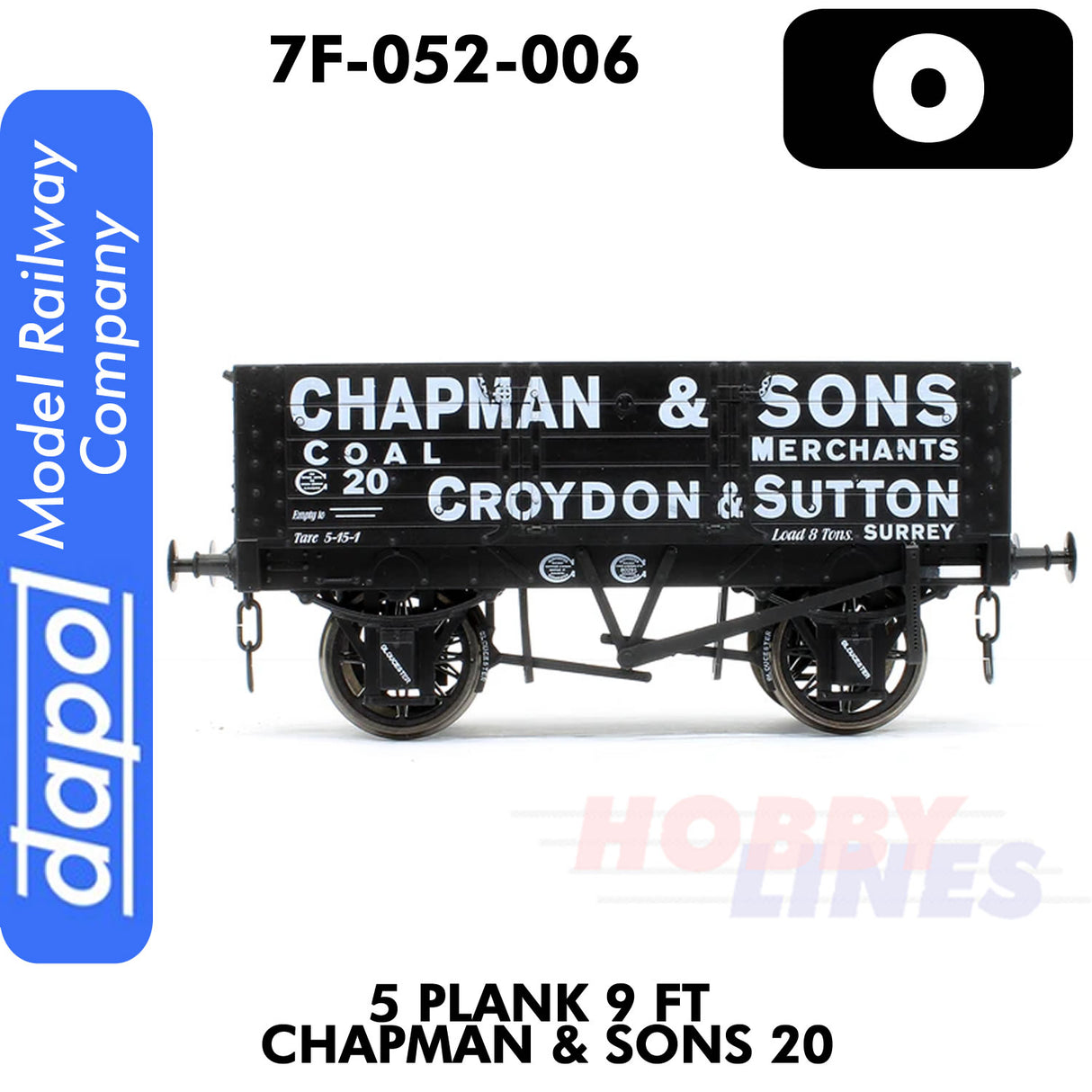 5 Plank 9 Ft Chapman & Sons 20 - Wagon |  Dapol |  7F-052-006