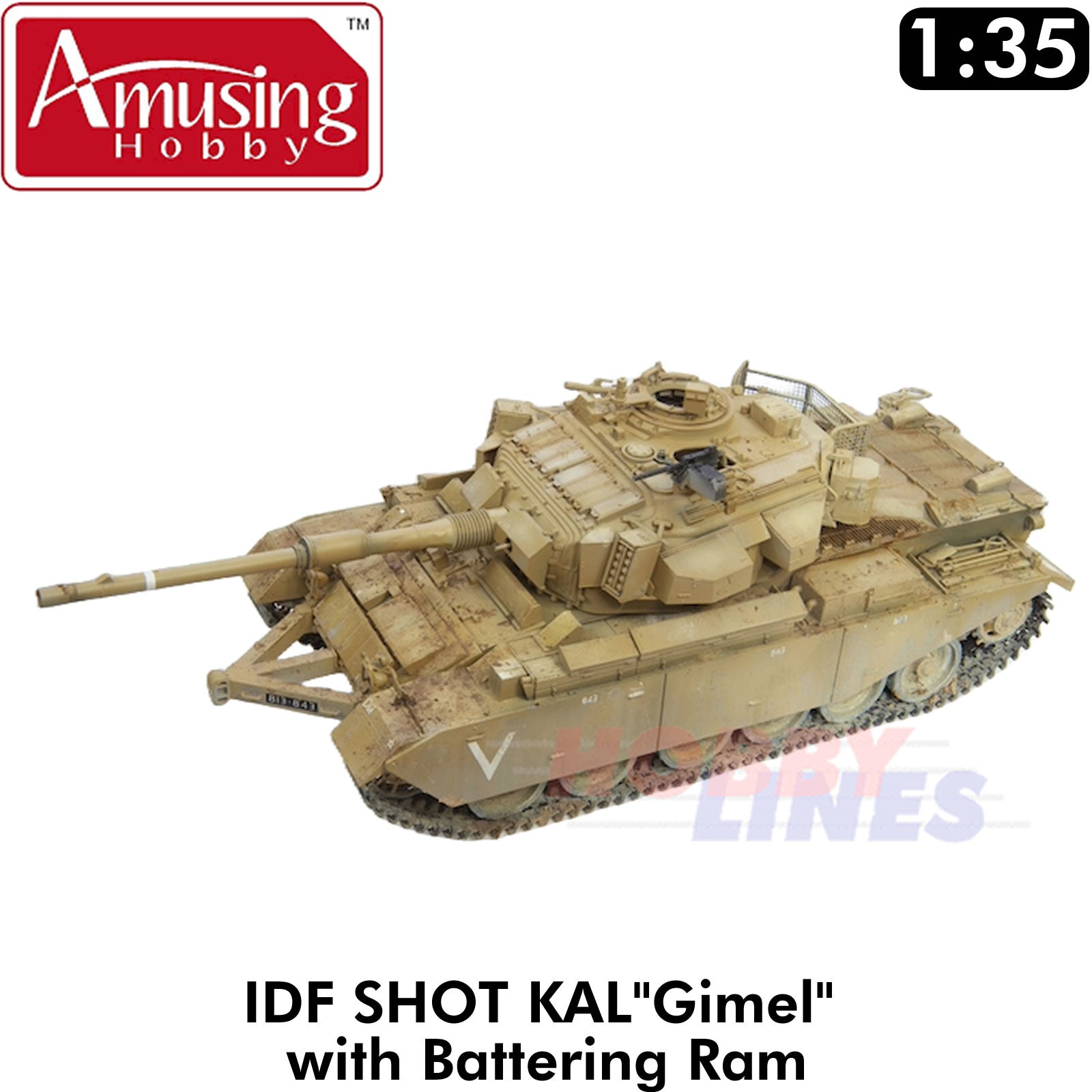 IDF SHOT KAL"Gimel" Israeli Main Battle Tank 1:35 Amusing Hobby 35A032 ...