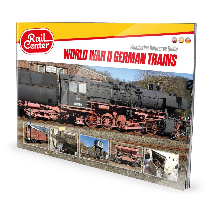 Rail Center - Visual Modelers Guide - WWII German Trains (Multilingual) | Ammo by Mig Jimenez | MIGR1400