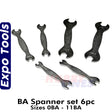 6PC BA SPANNER SET