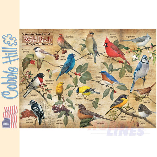 Popular Backyard Wild Birds of North America Cobble Hill puzzle 1000pc CH40179