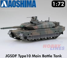 Load image into Gallery viewer, JGSDF TYPE10 Main Battle Tank 1:72 scale model kit Aoshima 05431
