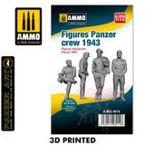 3D Printed Figures Panzer Crew 1943 - 1:72 | Ammo by Mig Jimenez | MIG8914