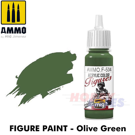 Ammo ACRYLIC COLOUR for FIGURES 17ml jar agitator ball Full Range Mig Jimenez