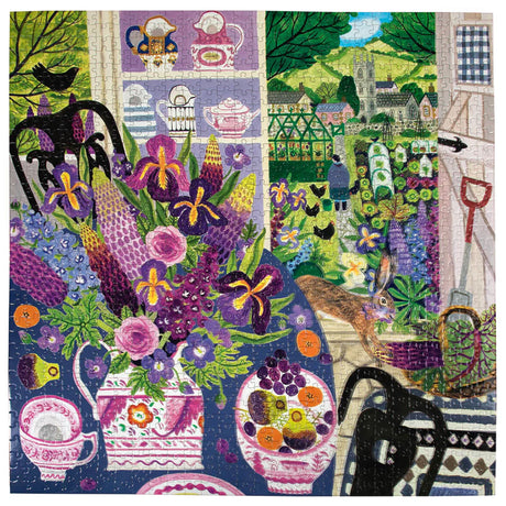 eeBoo LAVENDER KITCHEN 1000 pc Square Jigsaw Puzzle Super Deluxe PZTLVK