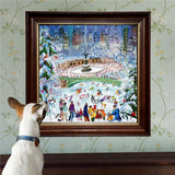 New York City Ice Skaters 1000 pc Puzzle | eeBoo | PZT743