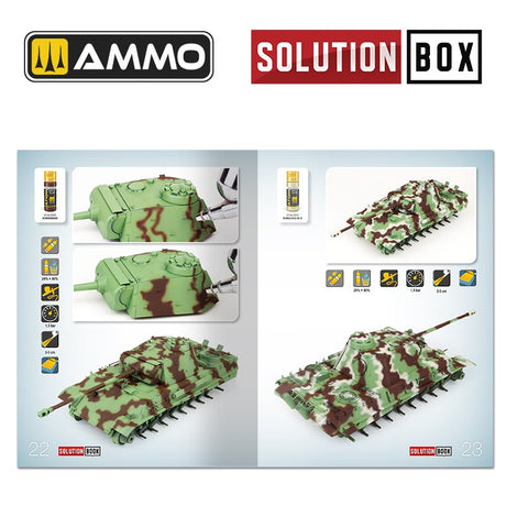 HOW to PAINT WWII German Late War Vehicles SOLUTION BOOK 23 65 pages | Ammo by Mig Jimenez 