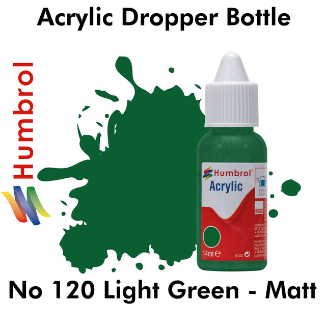 Acrylic Dropper - No 120 Light Green - Matt | Humbrol | DB0120