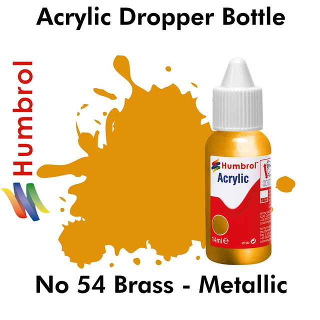 Acrylic Dropper  - No.54 Brass - Metallic | Humbrol | DB0054