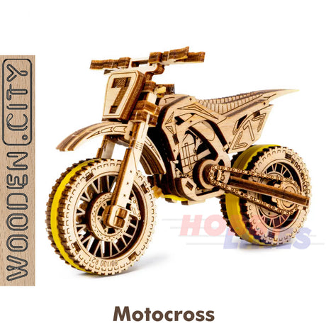 MotoCross Bike - 3D Puzzle | Wooden City |  WR343