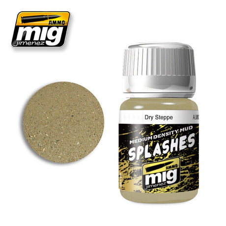 Enamel Medium Splashes Mud - Dry Steppe - 35ml | Ammo by Mig Jimenez | MIG1751 