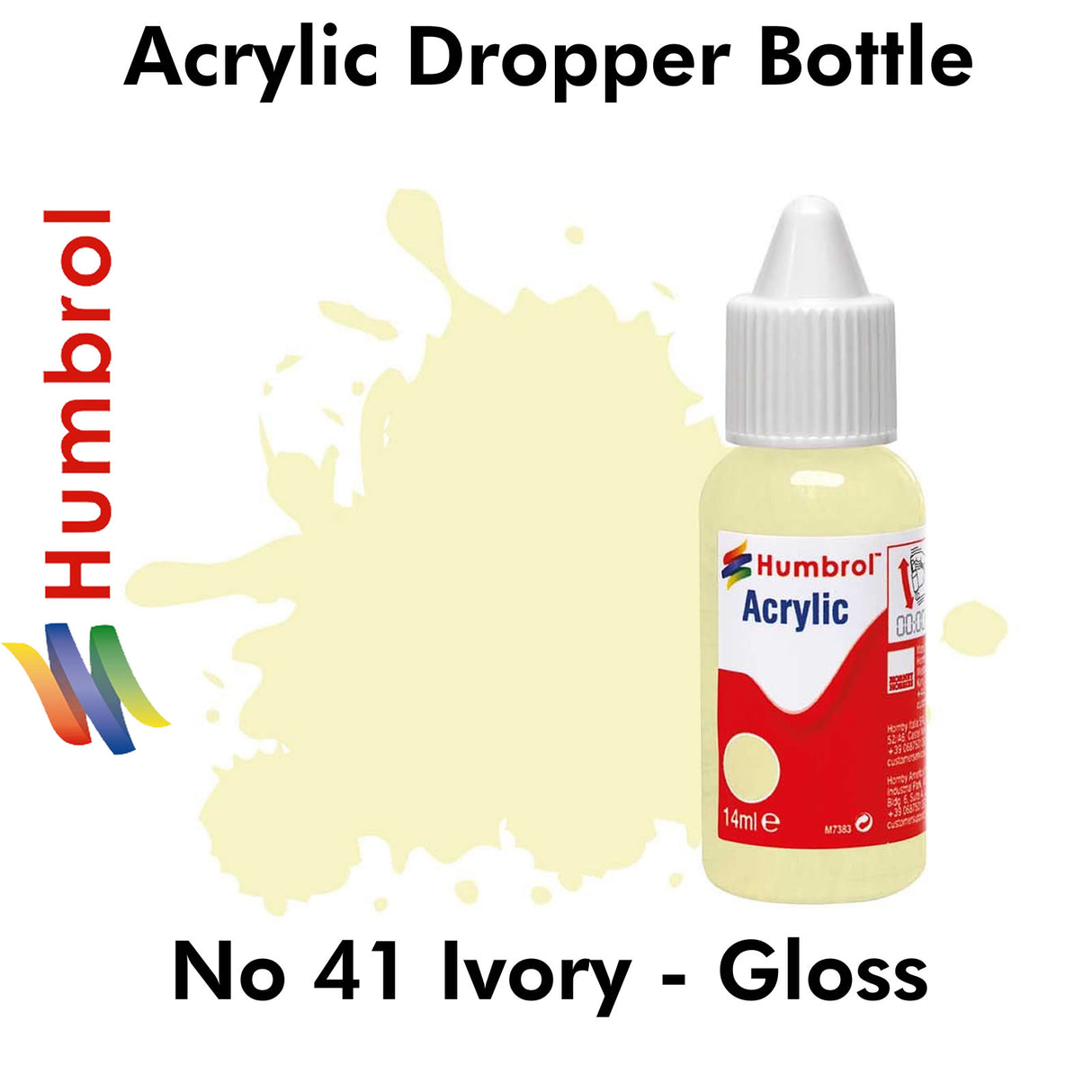 Acrylic Dropper - No 41 Ivory - Gloss | Humbrol | DB0041