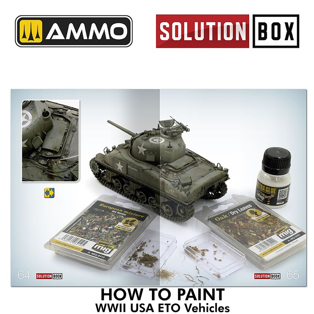 Solution Book 22 - How to Paint WWII ETO Vehicles | Ammo by Mig Jimenez | MIG6528