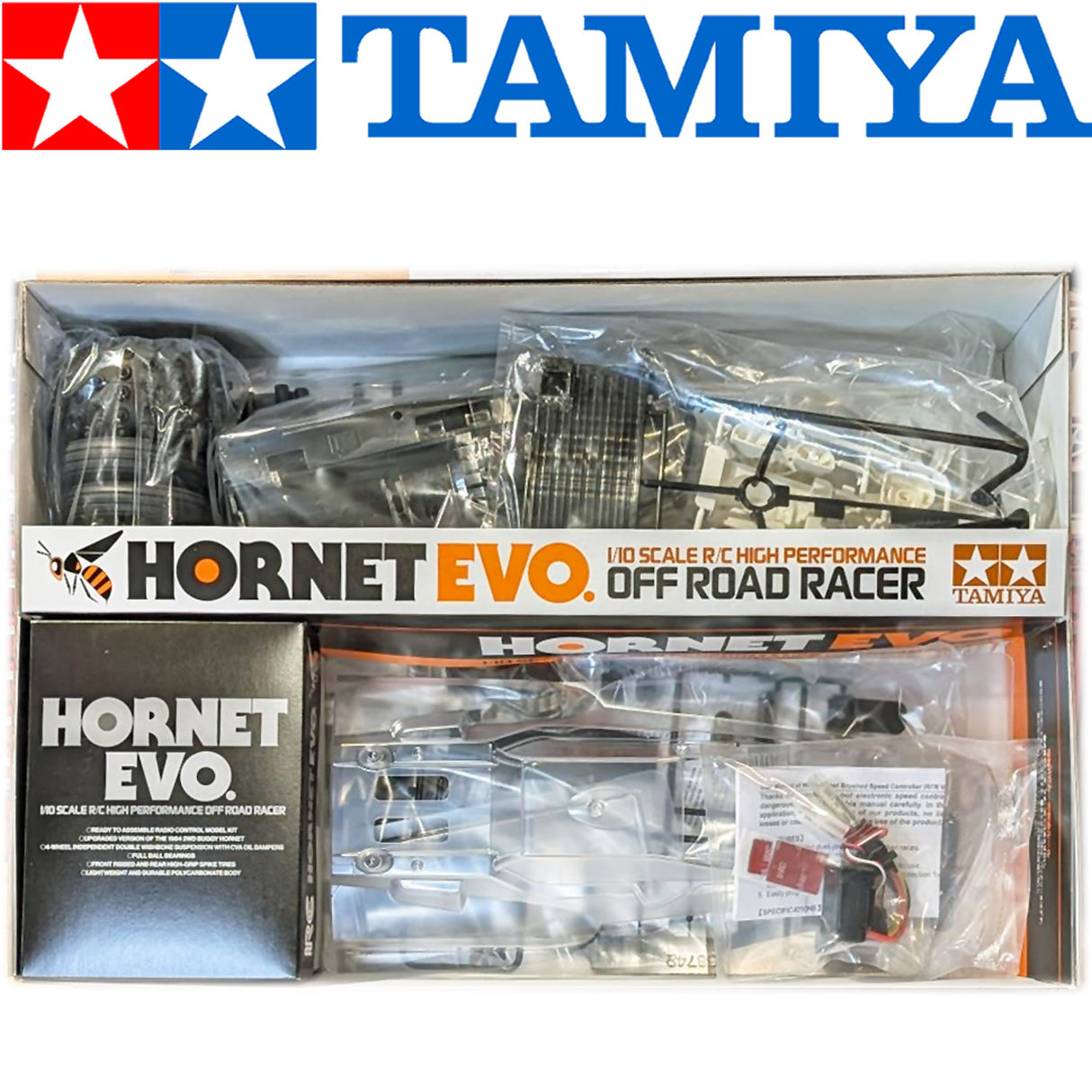 Tamiya Hornet EVO 1:10 R/C 58742 with FREE Tamiya R/C Tool Set