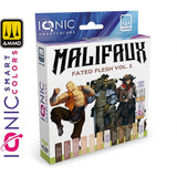 Acrylic Paint Set- 12 x 20ml - Malifaux Fated Flesh Vol. 1 | IONIC | IONIC0459