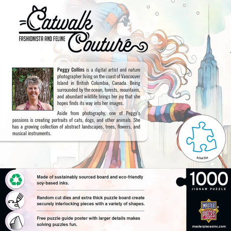 Fashionista and Feline - 1000pc Puzzle | Masterpieces | 72522