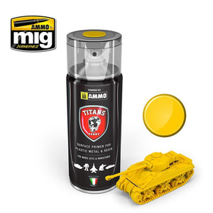 Titan Hobby Imperial Yellow Matt Primer 400Ml Ammo by Mig Jimenez