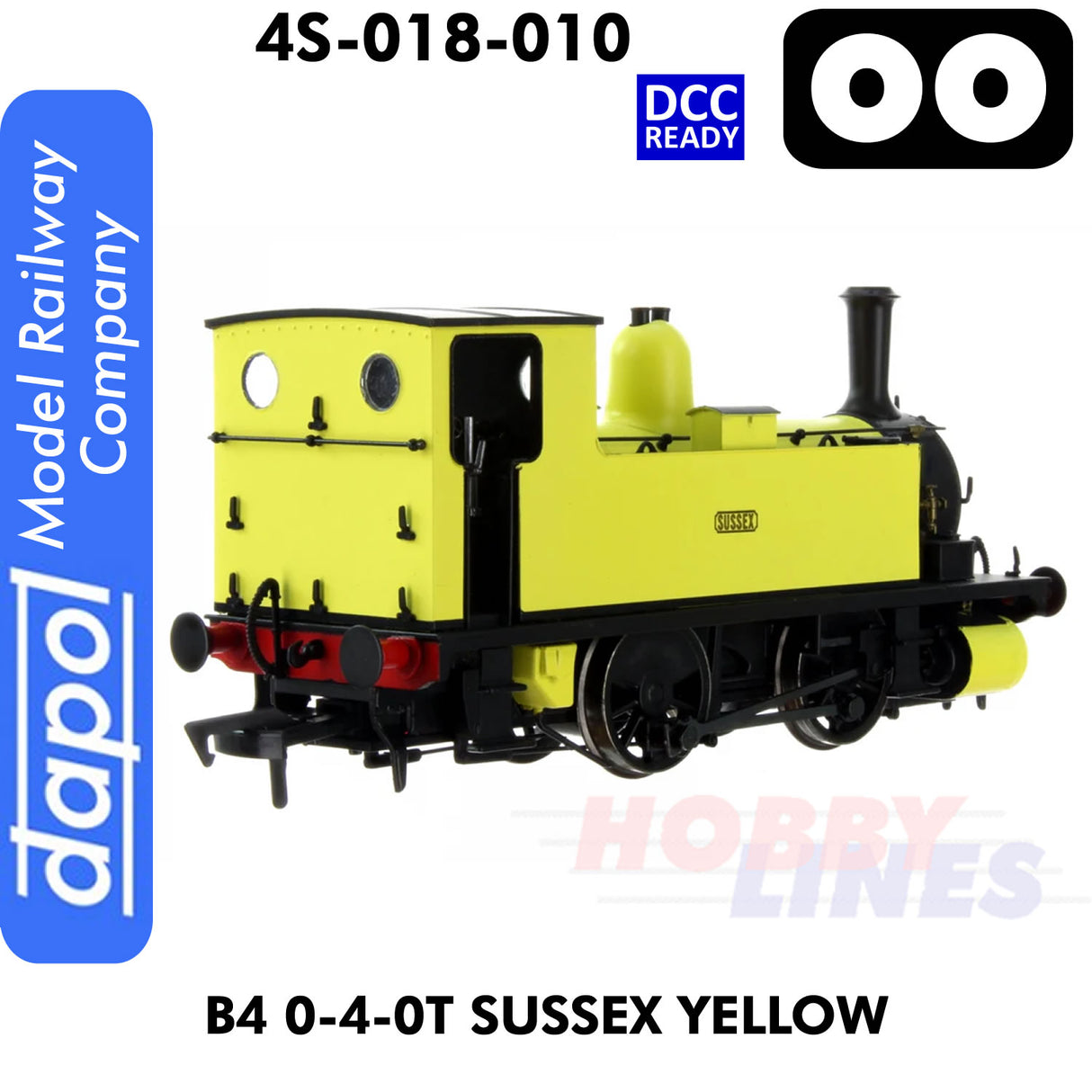 B4 0-4-0T Sussex Yellow - DCC Ready | Dapol | 4S-018-010D