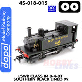 LSWR Class B4 0-4-0T Southern Black Lined 99 - DCC Ready  | Dapol | 4S-0018-015