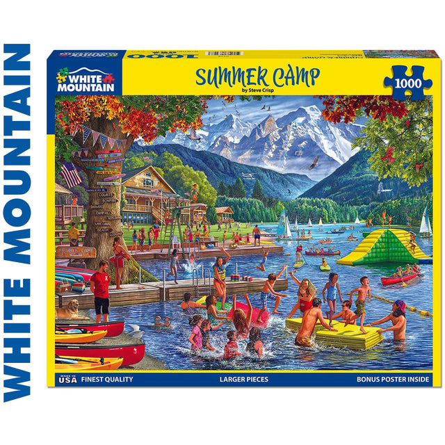Summer Camp - 1000pc Jigsaw Puzzle | White Mountain | 2028pz