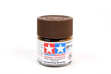 Tamiya Acrylic Mini Paint Xf-64 Red Brown