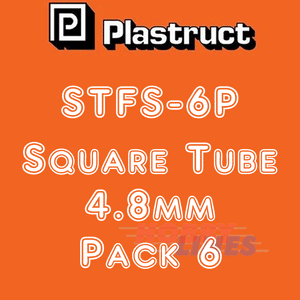 SQUARE TUBES range styrene ABS plastic polystyrene STFS PLASTRUCT