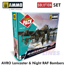 Load image into Gallery viewer, AVRO LANCASTER &amp; Night RAF Bombers SOLUTION SET AMMO By Mig Jimenez MIG7814
