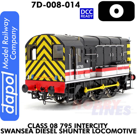 Class 08 795 Intercity Swansea Diesel Shunter Locomotive - DCC Ready | Dapol | 7D-008-014