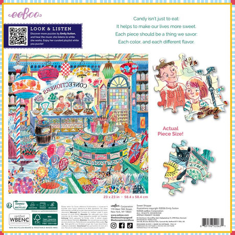 Sweet Shoppe 1000pc Puzzle | eeBoo | PZT631