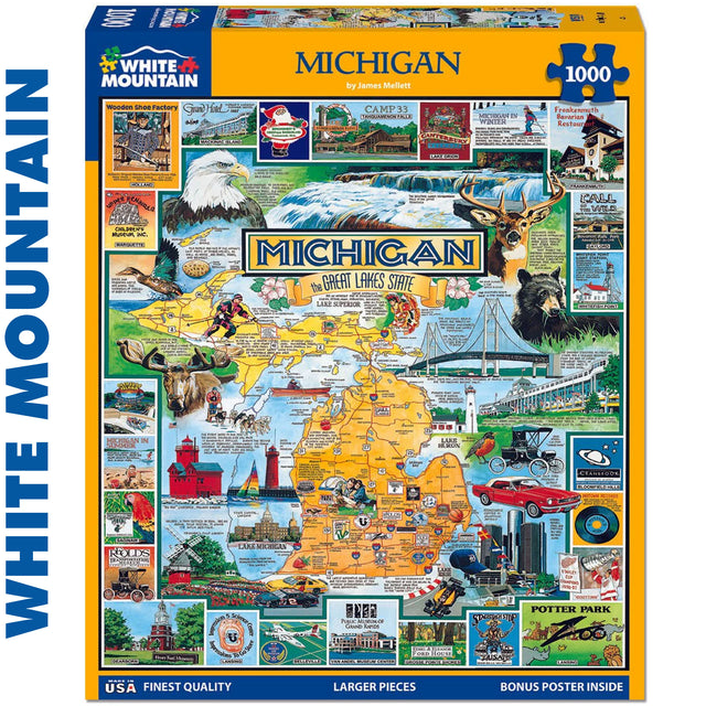 Best of Michigan - 1000pc Puzzle | White Mountain | 127PZ