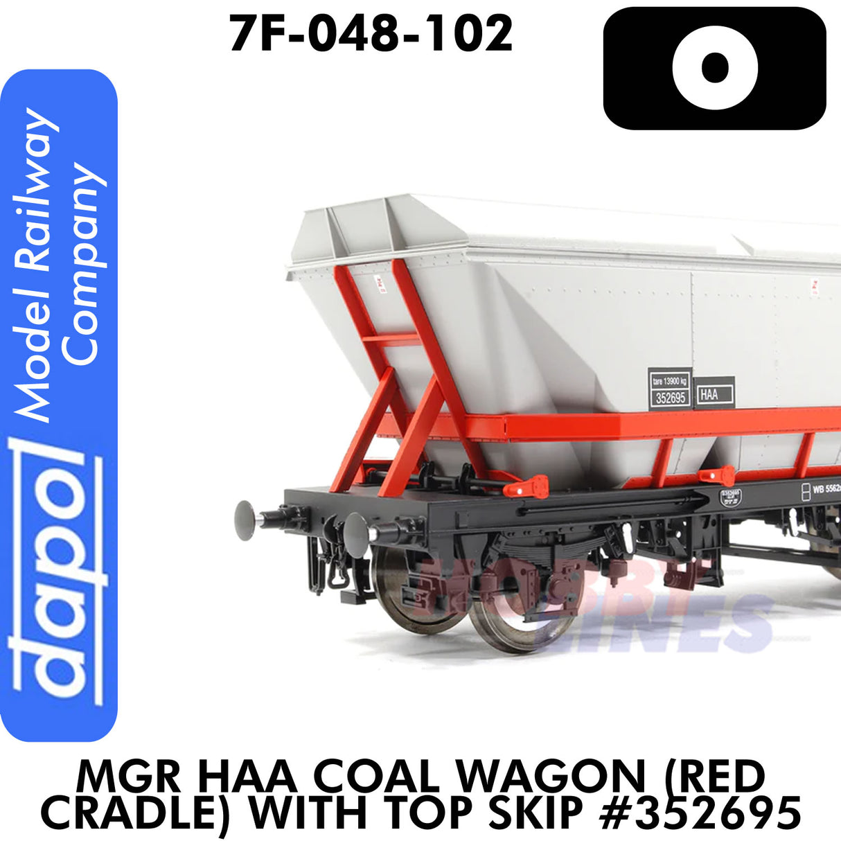 MGR HAA Coal Wagon Red Cradle with Top Skip - #352695 | Dapol | 7F-048-102