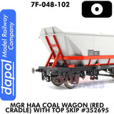 MGR HAA Coal Wagon Red Cradle with Top Skip - #352695 | Dapol | 7F-048-102
