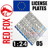1/24 European Lincense plates vol.05