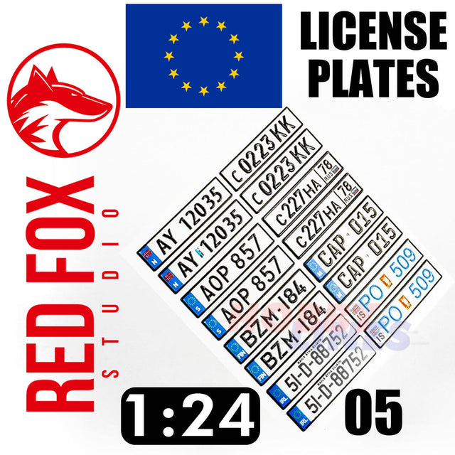 1/24 European Lincense plates vol.05