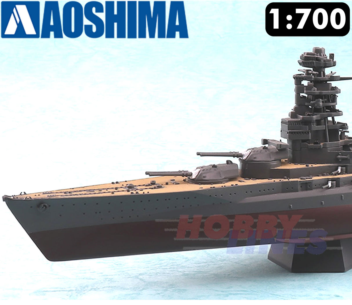 I.J.N. BATTLESHIP MUTSU 1942 1:700 FULL HULLModel kit Aoshima 05980