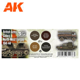 3G Special Set - British Army Colours North- West Europe 1941-44 - 4 x 17ml | AK interactive | AK11680