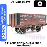 8 Plank Wagon Addingham No 1 Weathered  | Dapol | 7F-080-034W