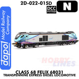 Class 68 Felix 68031 Transpennine Express - DCC Fitted | Dapol |  2D-022-015D