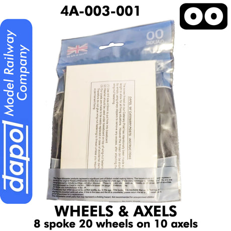 Wheels & Axels - 8 Spoke - 20 wheels on 10 axels  | Dapol | 4A-003-001