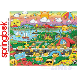 EMOJIVILLE 1000 piece SPRINGBOK Jigsaw Puzzle Random Cut Super Deluxe