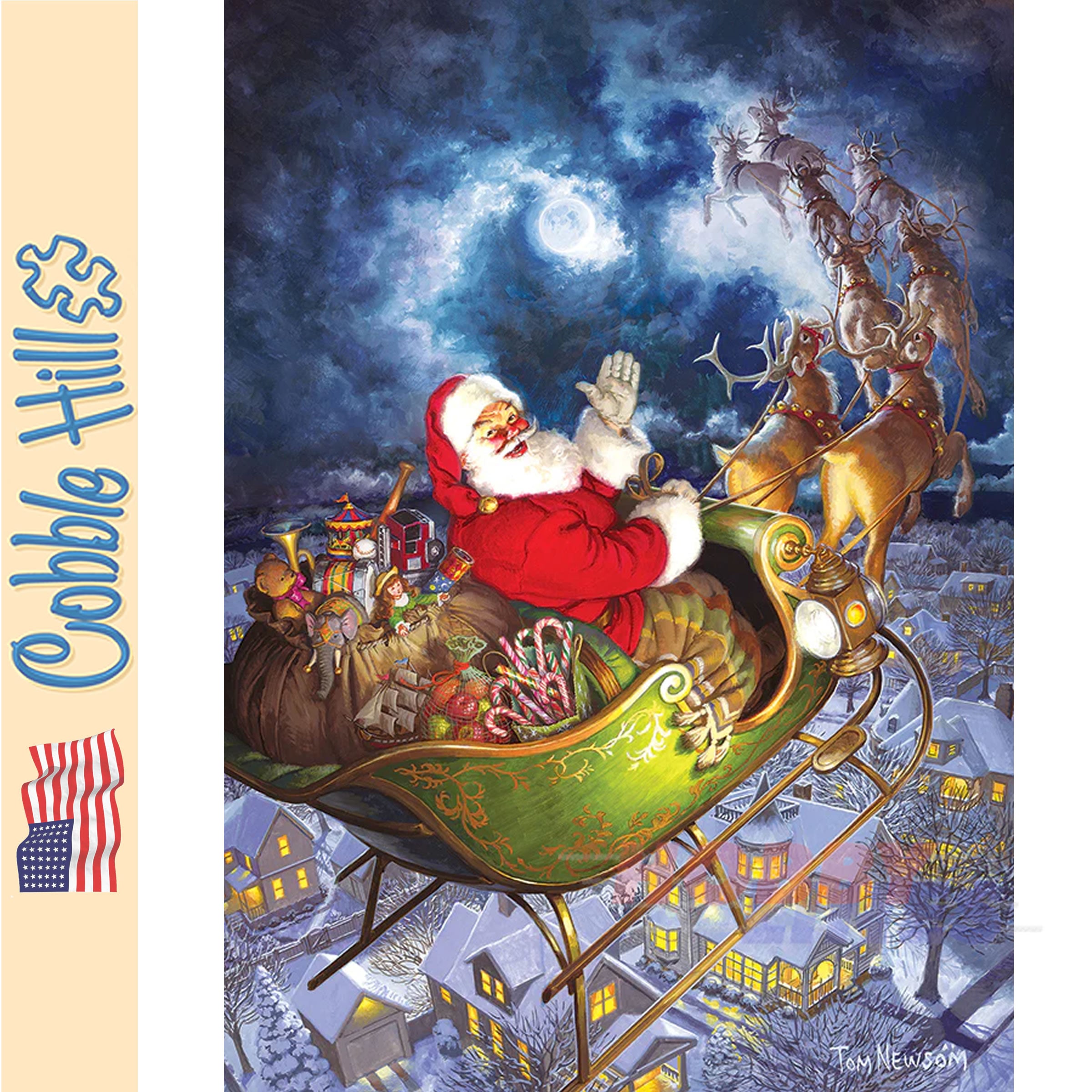 Merry Christmas to All COBBLE HILL 1000pc jigsaw puzzle 40206