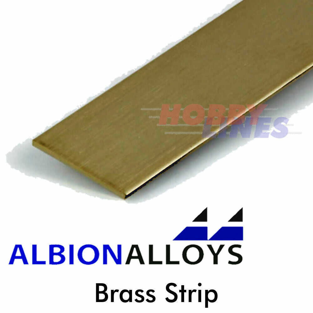 Brass Strip ALBION ALLOYS Precision Metal Model Materials Various Sizes AA233