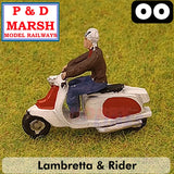 Lambretta & Rider - 2 Tone Colour - 1:76 | P&D Marsh | Z105