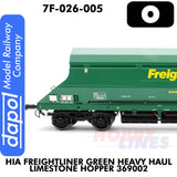 HIA Freightliner Green Heavy Haul Limestone Hopper 369002 | Dapol | 7F-026-005