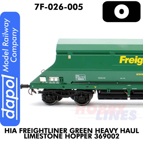 HIA Freightliner Green Heavy Haul Limestone Hopper 369002 | Dapol | 7F-026-005