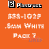CLEAR & WHITE STYRENE SHEET range styrene ABS plastic polystyrene SSS PLASTRUCT