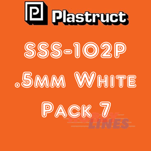 CLEAR & WHITE STYRENE SHEET range styrene ABS plastic polystyrene SSS PLASTRUCT