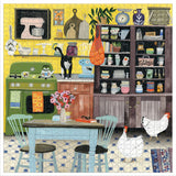 eeBoo KITCHEN CHICKENS 1000 pc Square Jigsaw Puzzle Super Deluxe PZTKHC