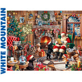 Christmas Puppies 1000pc Jigsaw Puzzle | White Mountain | 2009pz